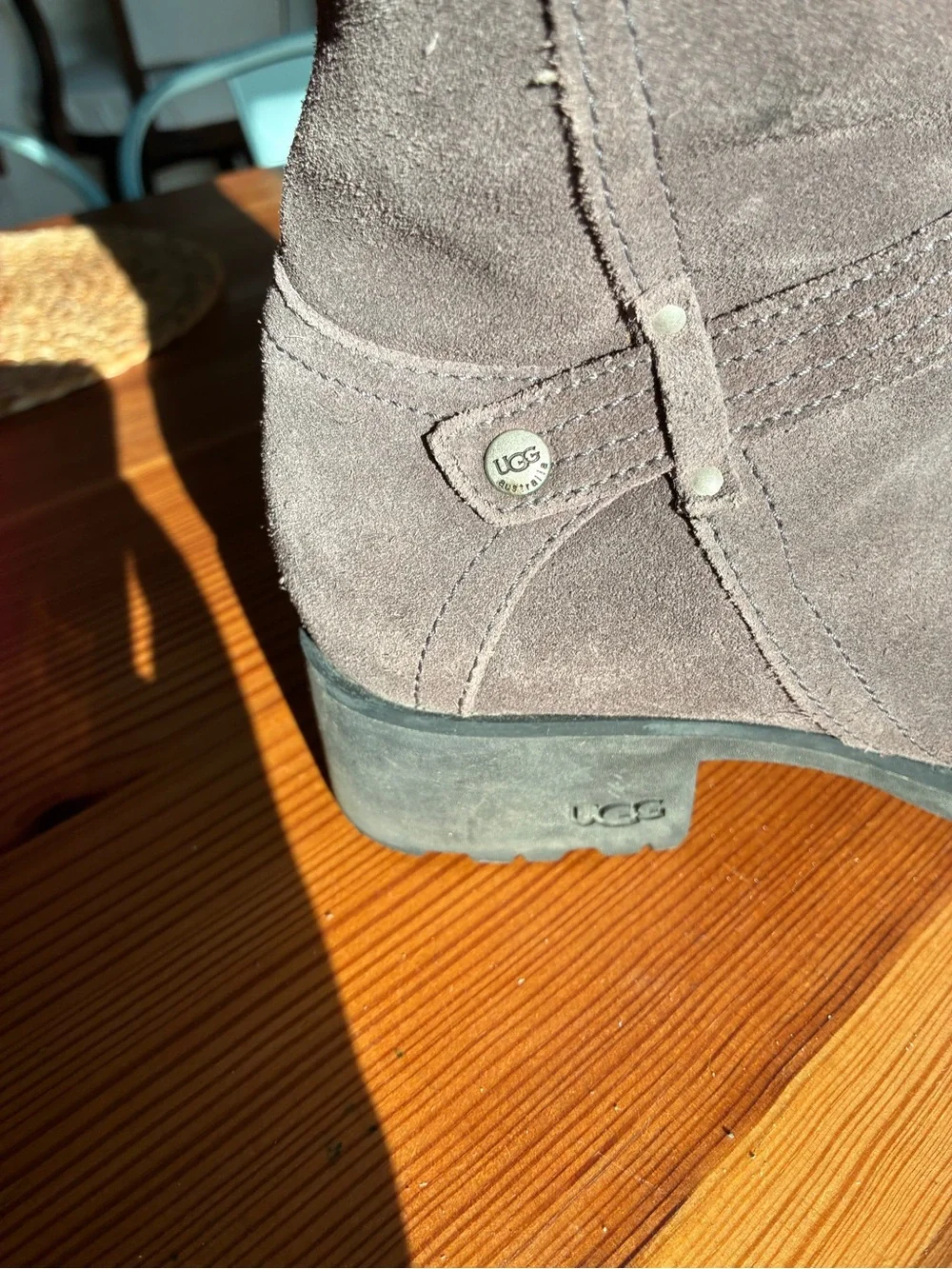 UGG Women's Over-the-Knee Suede Boots in Gray